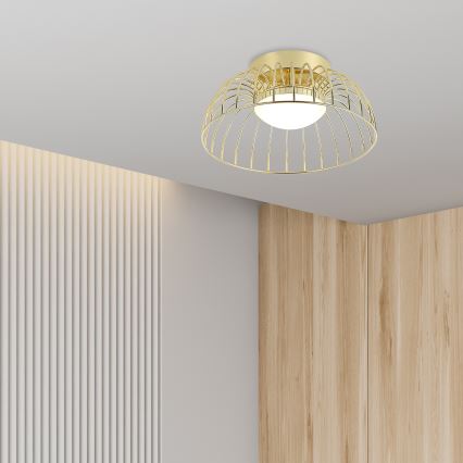 Apliques de techo LED BETSY LED/12W/230V, diámetro 25 cm, dorado