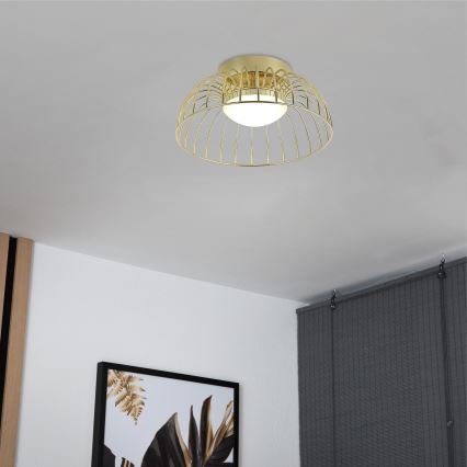 Apliques de techo LED BETSY LED/12W/230V, diámetro 25 cm, dorado