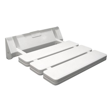 Aqualine - Asiento abatible para ducha 32x32,8 cm blanco
