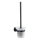 Aqualine - Escobilla de baño de pared SAMBA vidrio lechoso/negro mate