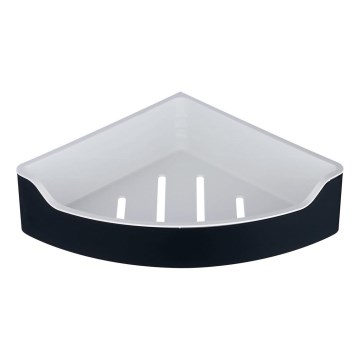 Aqualine - Estante de esquina para ducha SAMBA 21,8x30 cm negro