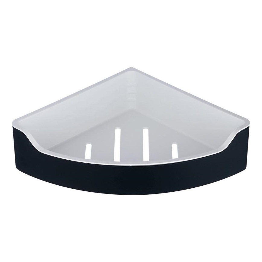 Aqualine - Estante esquinero de ducha SAMBA 21,8x30 cm negro