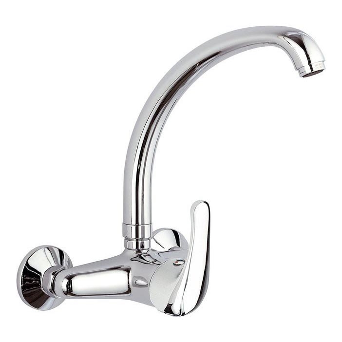 Aqualine - Grifo de fregadero KASIOPEA 20 cm cromo brillante