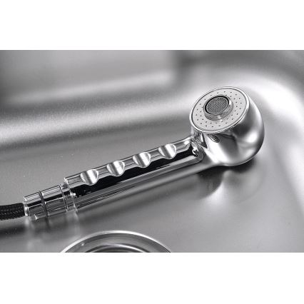 Aqualine - Grifo para fregadero KASIOPEA 20 cm cromo brillante