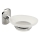 Aqualine - Jabonera de pared RUMBA blanco leche tarros/cromo brillante
