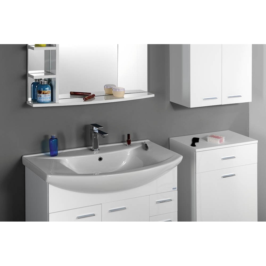 Aqualine - Lavabo empotrado ZERO 86x50 cm cerámica/blanco