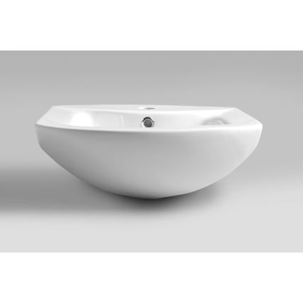 Aqualine - Lavabo encastrado ZERO 45,5x40 cm cerámica/blanca