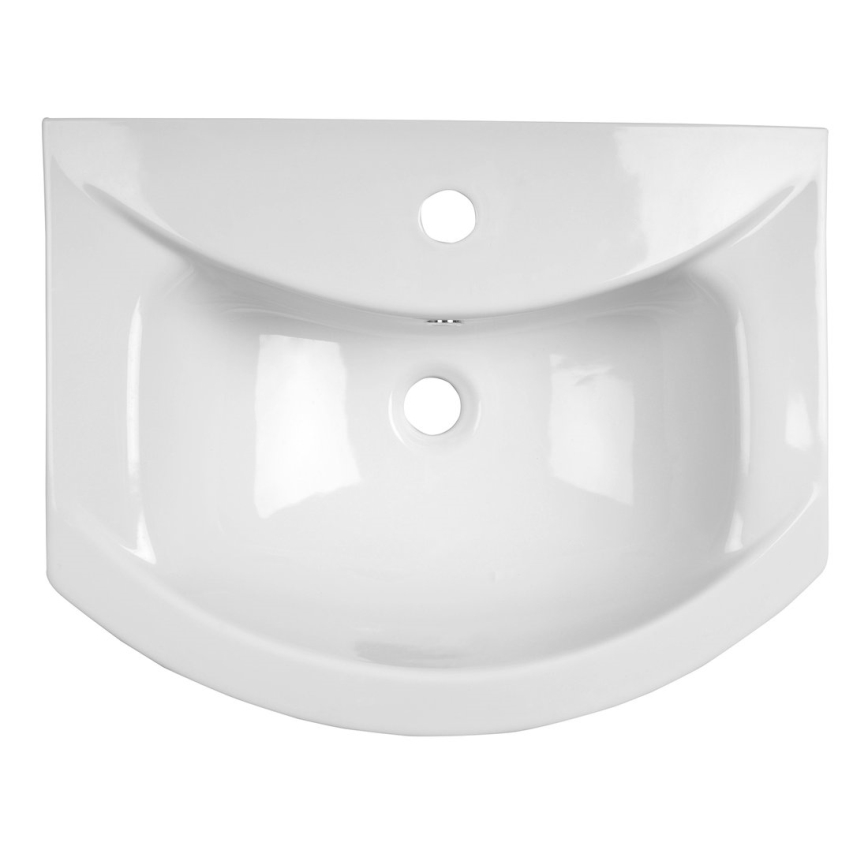 Aqualine - Lavabo encastrado ZERO 55x44 cm cerámica/blanco