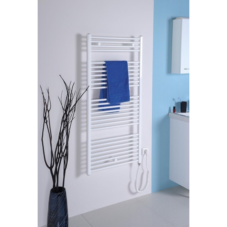 Aqualine - Radiador eléctrico para baño DIRECT-E 300W 96x45 cm blanco