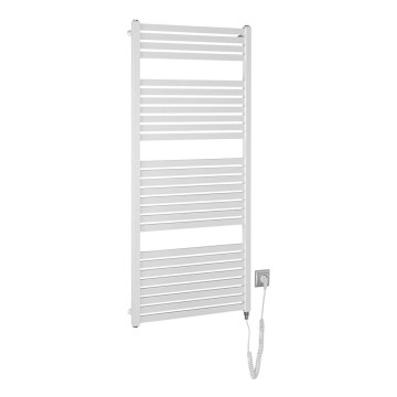 Aqualine - Radiador eléctrico para baño TONDI-E 600W 133x60 cm blanco