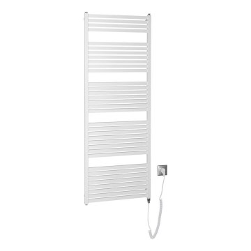 Aqualine - Radiador eléctrico para baño TONDI-E 800 W 169 x 60 cm blanco