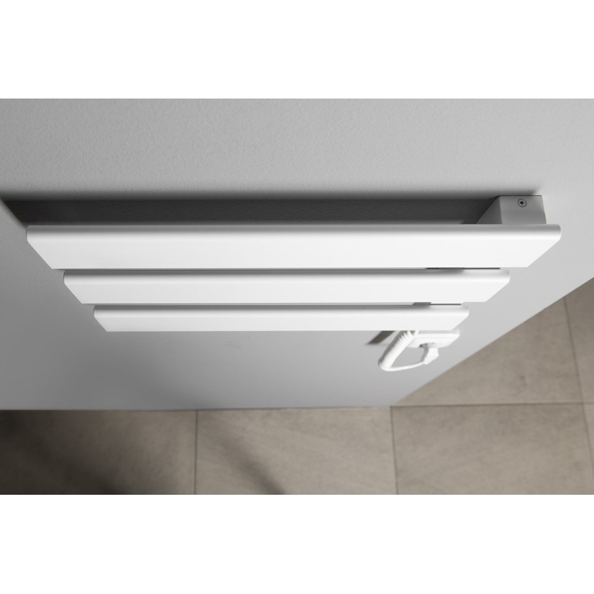 Aqualine - Toallero eléctrico ELVIS 50W/230V 34,2 cm blanco derecho