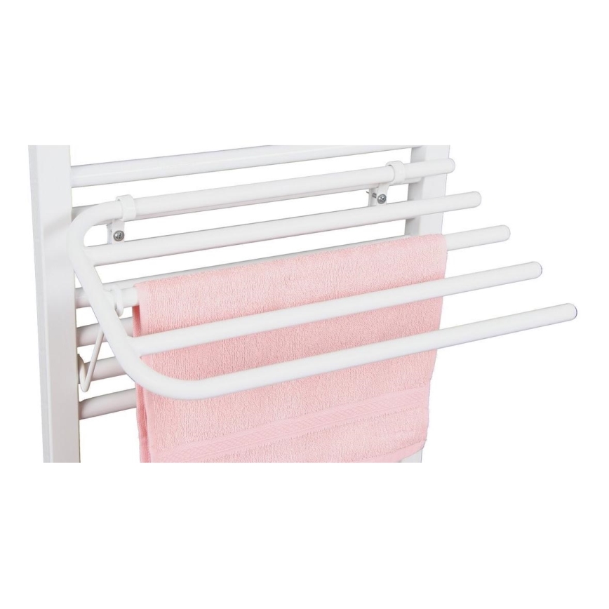 Aqualine - Toallero para elemento calefactor 50 cm blanco