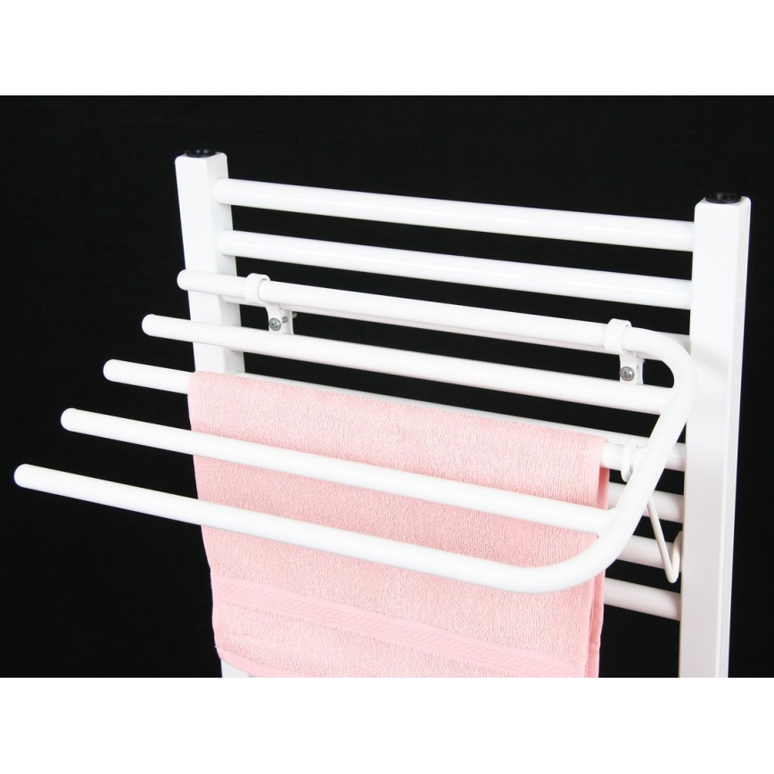 Aqualine - Toallero para elemento calefactor 50 cm blanco