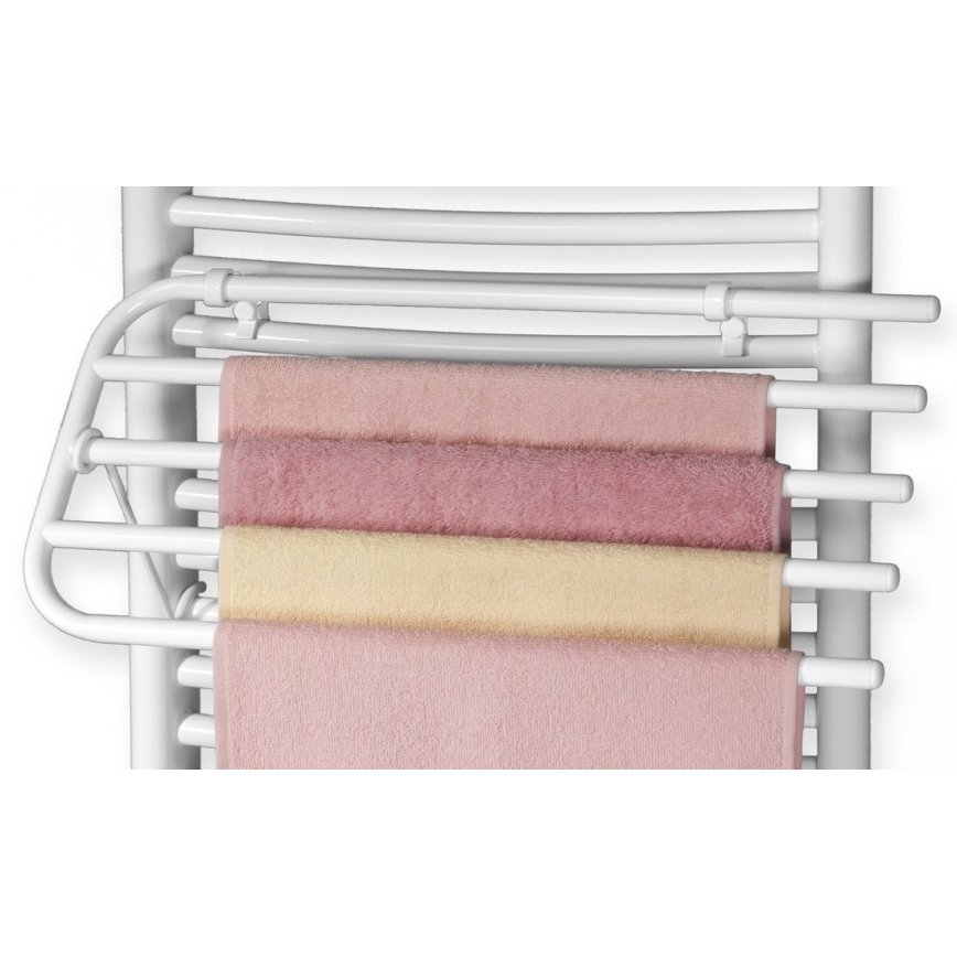 Aqualine - Toallero para elemento calefactor 50 cm blanco