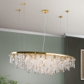 Araña de cristal CRYSTALRIVER 21xG9/40W/230V dorado