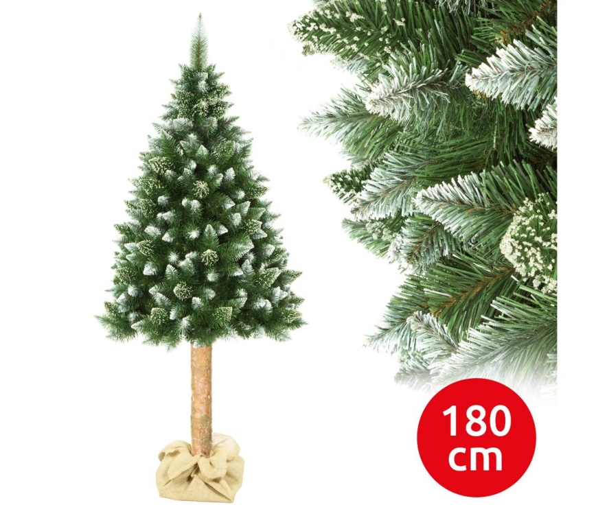 Árbol de Navidad en un tronco de 180 cm pino
