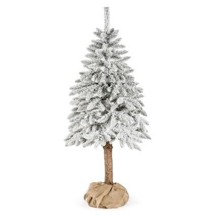 Árbol de Navidad en un tronco NATURAL WITH SNOW 120 cm pícea