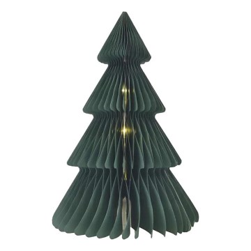 Árbol decorativo de Navidad LED — 10 LEDs, funciona con 3 pilas AA