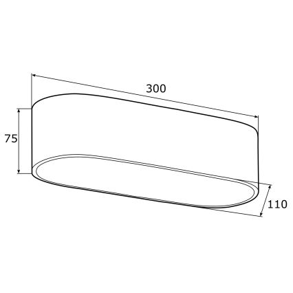 Argon 0903 - Plafón TONI 2xE27/15W/230V negro