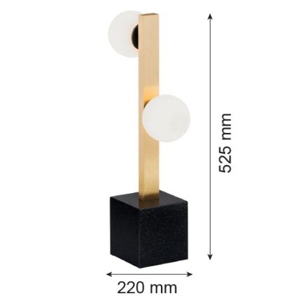 Argon 1044 - Lámpara de mesa FREEMONT 2xG9/5W/230V