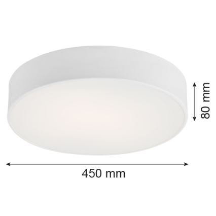 Argon 1188 - Lámpara de techo DARLING 3xE27/15W/230V Ø 45 cm blanca