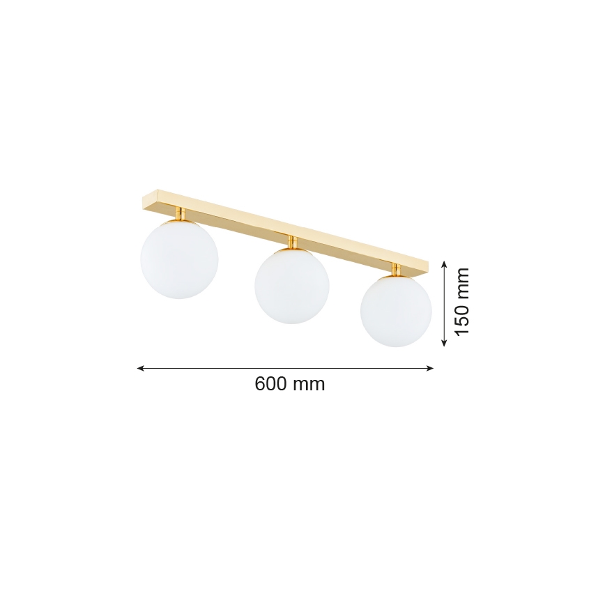 Argon 1414 - Lámpara de baño de superficie FLAVIO 3xE14/7W/230V IP44