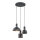 Argon 1472 - Lámpara colgante SINES 3xE27/15W/230V negro