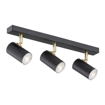 Argon 1476 - Foco LAGOS 3xGU10/5W/230V negro/cobre