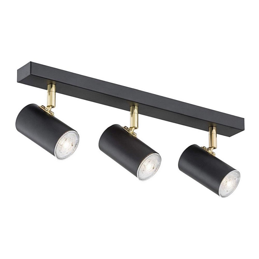 Argon 1476 - Foco LAGOS 3xGU10/5W/230V negro/cobre