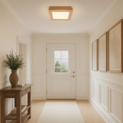 Argon 1871 - Lámpara de techo TABOR 4xE27/15W/230V 52x52 cm beige