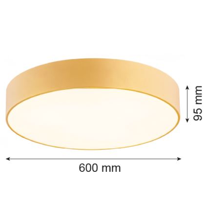 Argon 2081 - Lámpara de techo DARLING 5xE27/15W/230V Ø 60 cm dorado