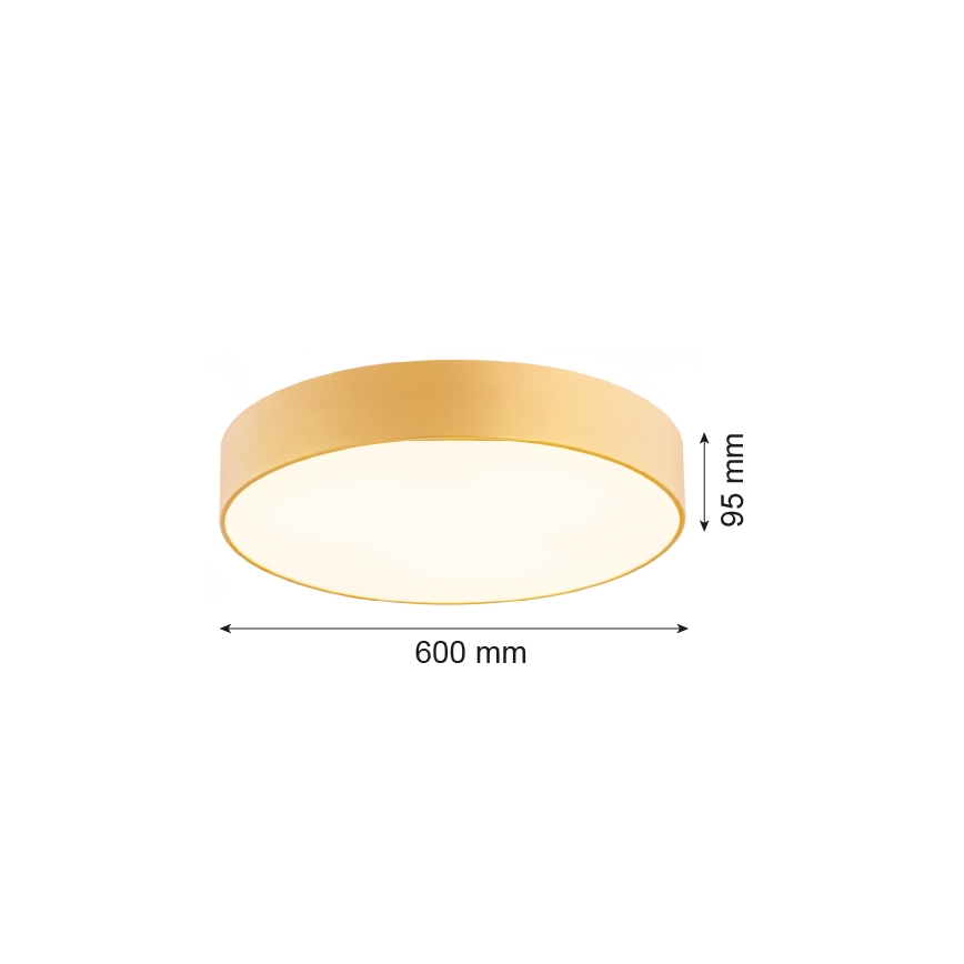 Argon 2081 - Lámpara de techo DARLING 5xE27/15W/230V Ø 60 cm dorado