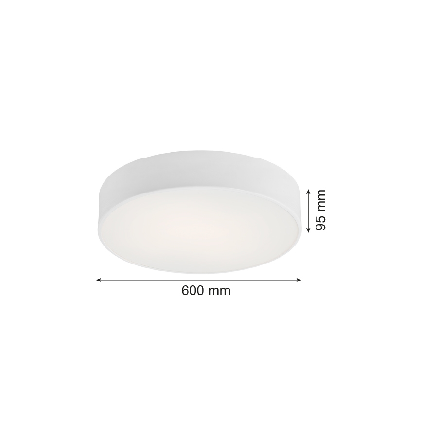 Argon 2082 - Lámpara de techo DARLING 5xE27/15W/230V Ø 60 cm blanca