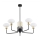 Argon 2128 - Lámpara de techo sobre poste RAVELLO 5xE14/15W/230V negro/dorado