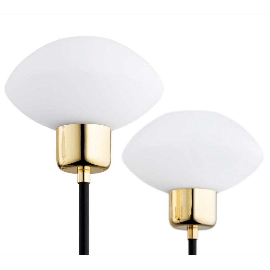 Argon 2128 - Lámpara de techo sobre poste RAVELLO 5xE14/15W/230V negro/dorado
