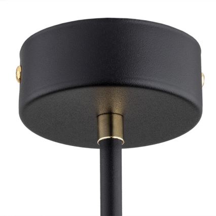 Argon 2128 - Lámpara de techo sobre poste RAVELLO 5xE14/15W/230V negro/dorado