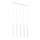 Argon 2136 - Lámpara colgante en cable ETNA 5xG9/6W/230V blanca