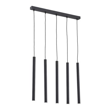 Argon 2137 - Lámpara colgante en cable ETNA 5xG9/6W/230V negro