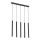 Argon 2137 - Lámpara colgante ETNA PLUS 5xG9/6W/230V negro