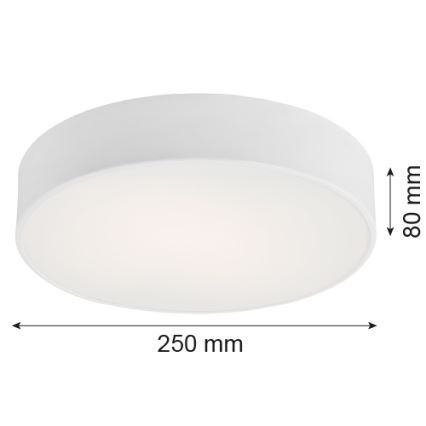 Argon 3082 - Lámpara de techo DARLING 2xE27/15W/230V diámetro 25 cm blanca