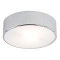Argon 3083 - Lámpara de techo DARLING 2xE27/15W/230V diámetro 25 cm plata