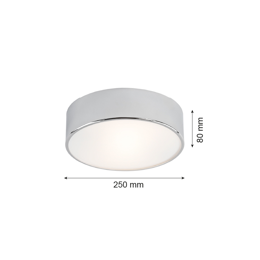 Argon 3083 - Lámpara de techo DARLING 2xE27/15W/230V diámetro 25 cm plata
