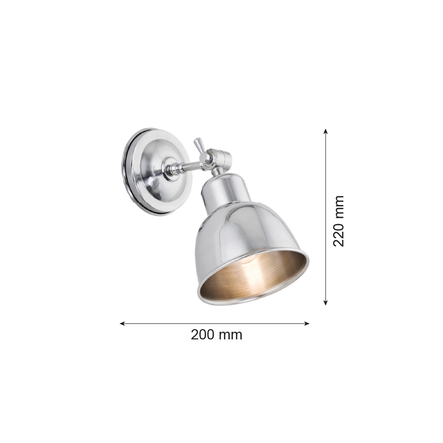 Argon 3172 - Aplique EUFRAT 1xE27/60W/230V