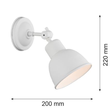 Argon 3182 - Aplique EUFRAT 1xE27/60W/230V