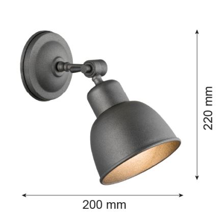 Argon 3183 - Aplique EUFRAT 1xE27/60W/230V