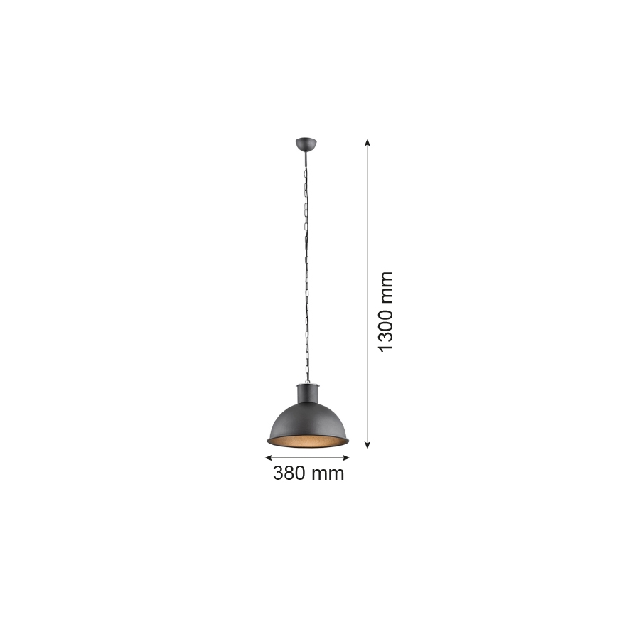 Argon 3192 - Lámpara colgante EUFRAT 1xE27/60W/230V