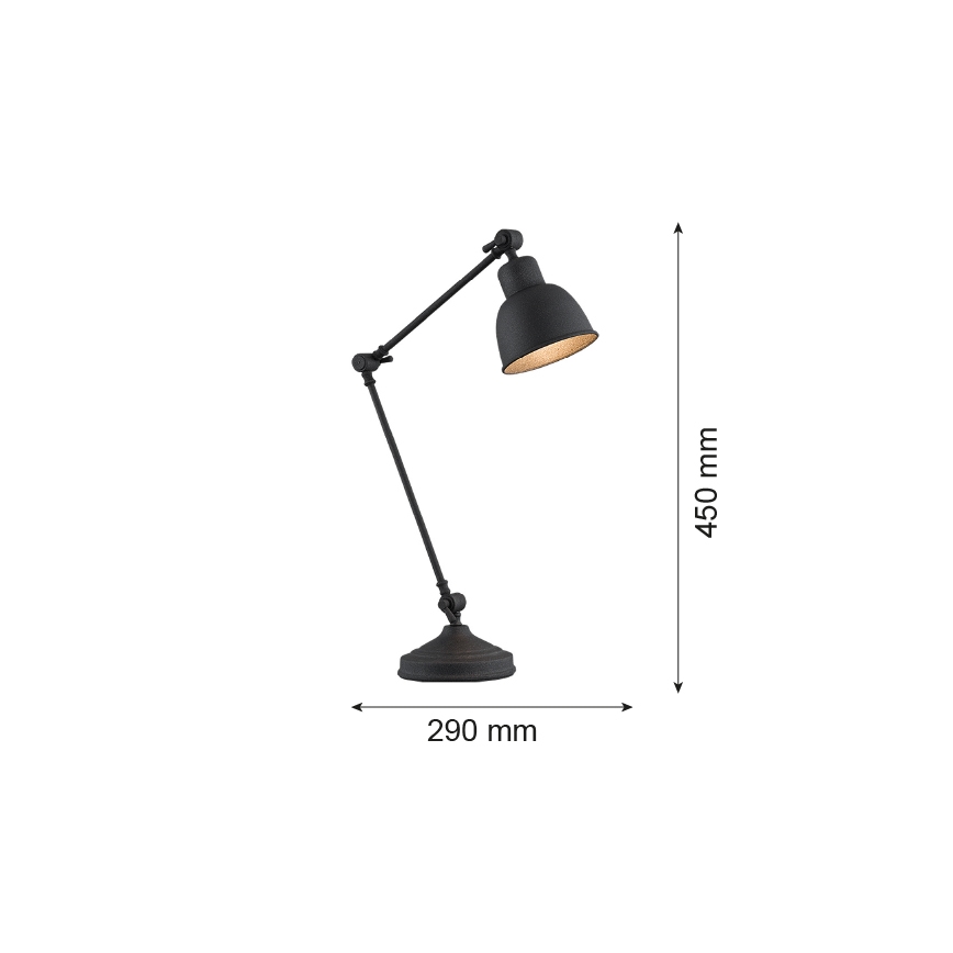Argon 3197 - Lámpara de mesa EUFRAT 1xE27/15W/230V