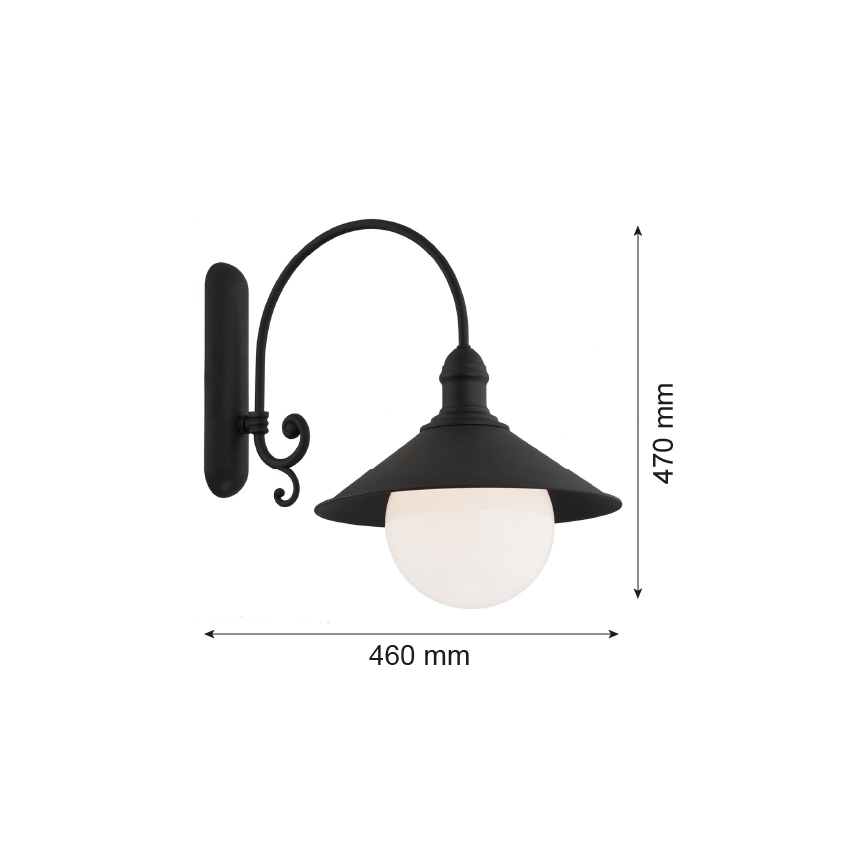 Argon 3286 - Aplique ERBA BIS 1xE27/60W/230V