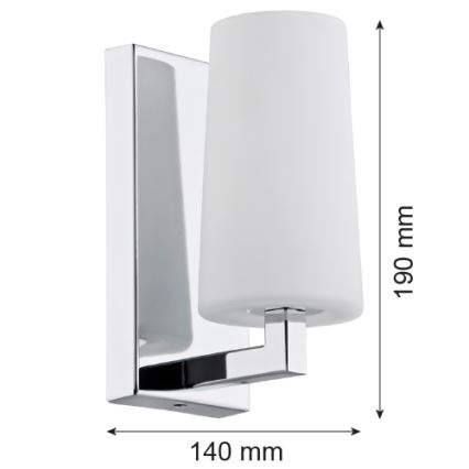 Argon 3358 - Aplique CAMELOT 1xE27/15W/230V cromo brillante